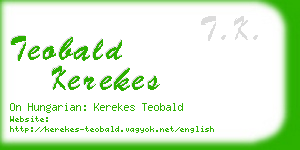 teobald kerekes business card